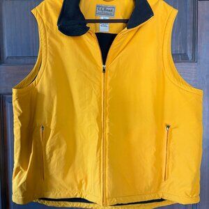 LL BEAN Men's Vest yellow Size XXL